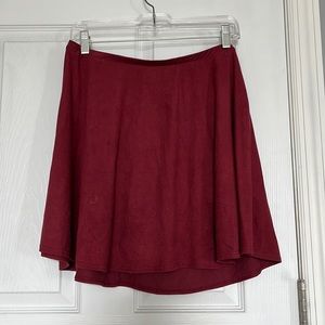 Maroon Skirt
